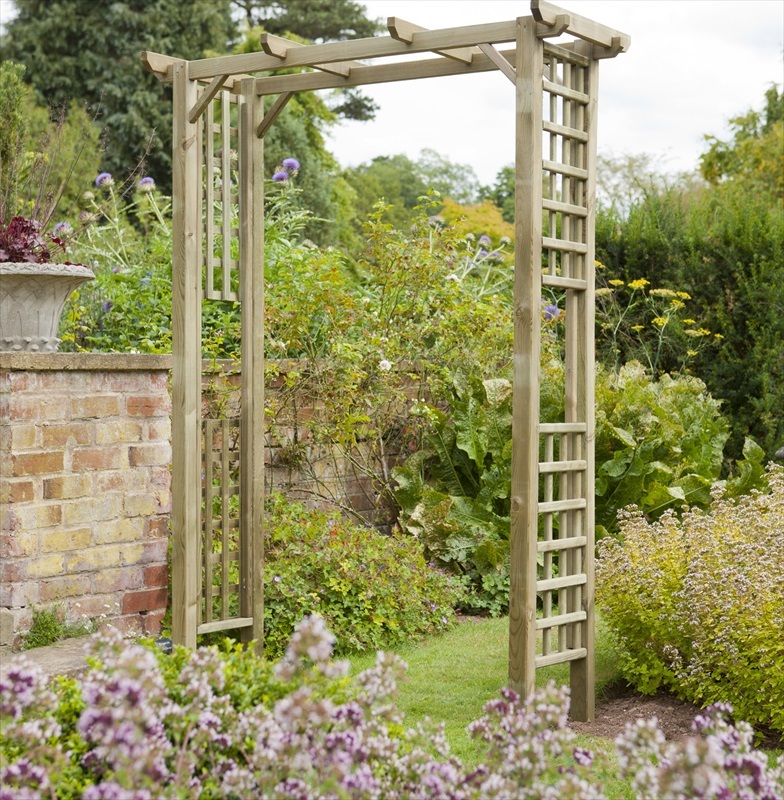 Berkeley Garden Arch In Treated Wood From Forest Garden